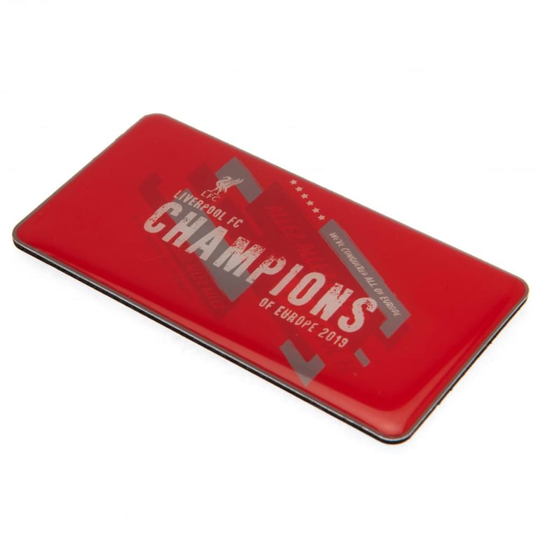 Liverpool FC Champions of Europe 2019 Enamel Finish Magnetic Plate