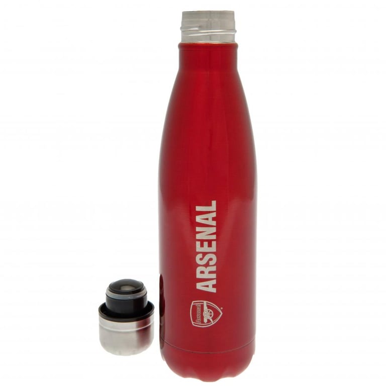 Arsenal FC Stainless Steel 24hr Thermal Vacuum Flask - Screw Top Lid