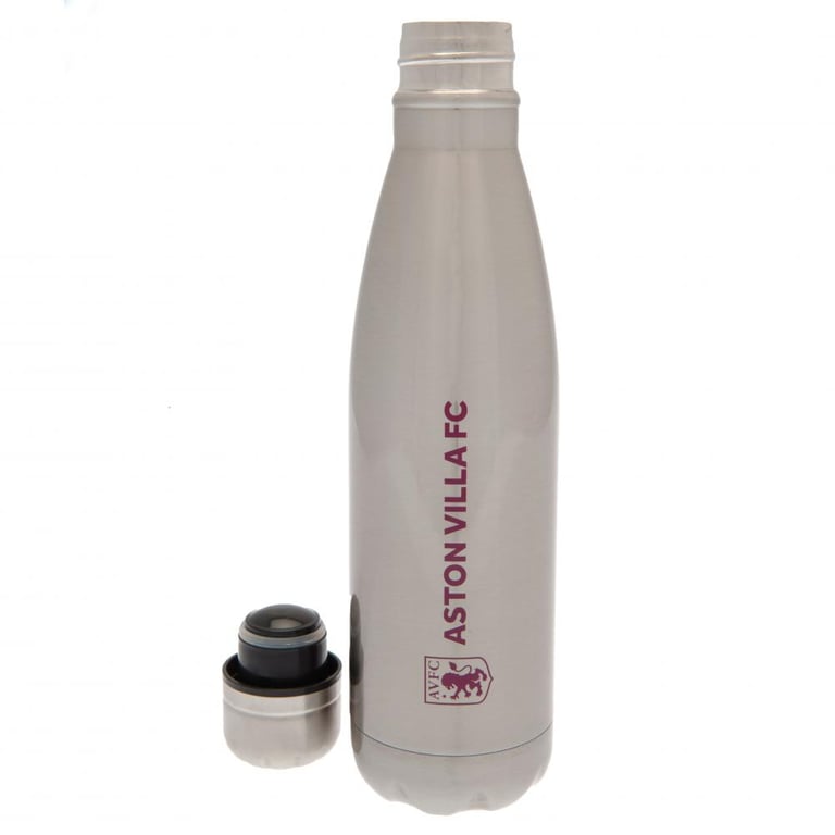 Aston Villa FC 24hr Thermal Stainless Steel Flask with Claret Crest