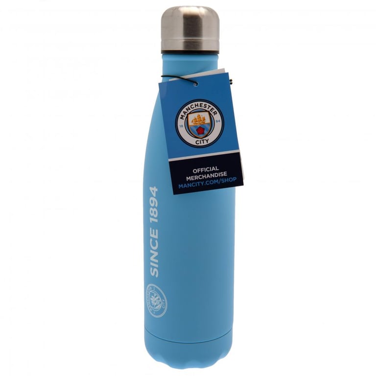 Manchester City FC Stainless Steel Thermal Vacuum Flask - 24hr Temperature Maintenance