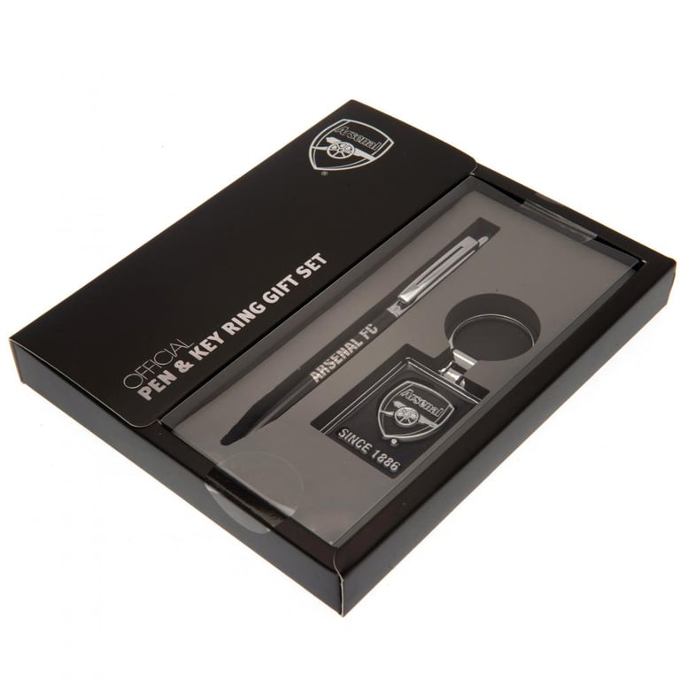 Arsenal FC Executive Pen & Keyring Gift Set - Official Football Club Accessories