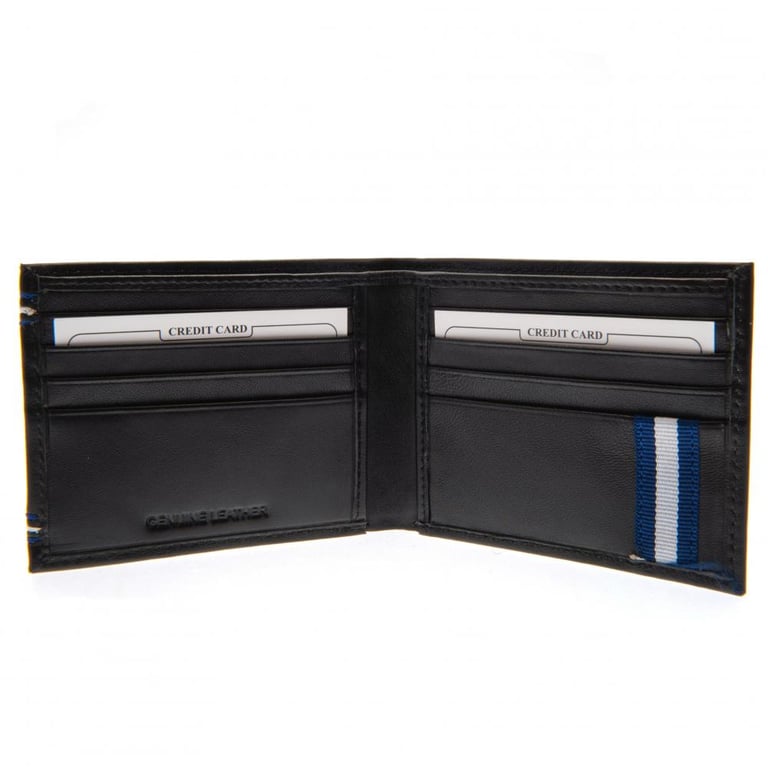 Tottenham Hotspur FC Navy Blue Leather Stitched Wallet - 6 Card Slots & Cash Compartments