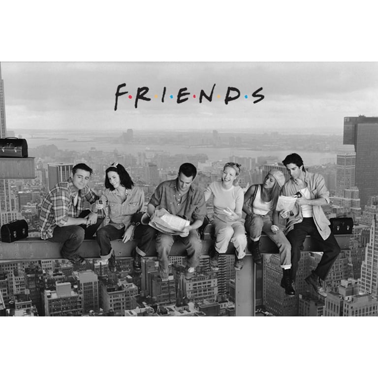 Friends Cast Poster - High Resolution Lunch Atop a Skyscraper Artwork on Gloss Paper, 127cm x ?