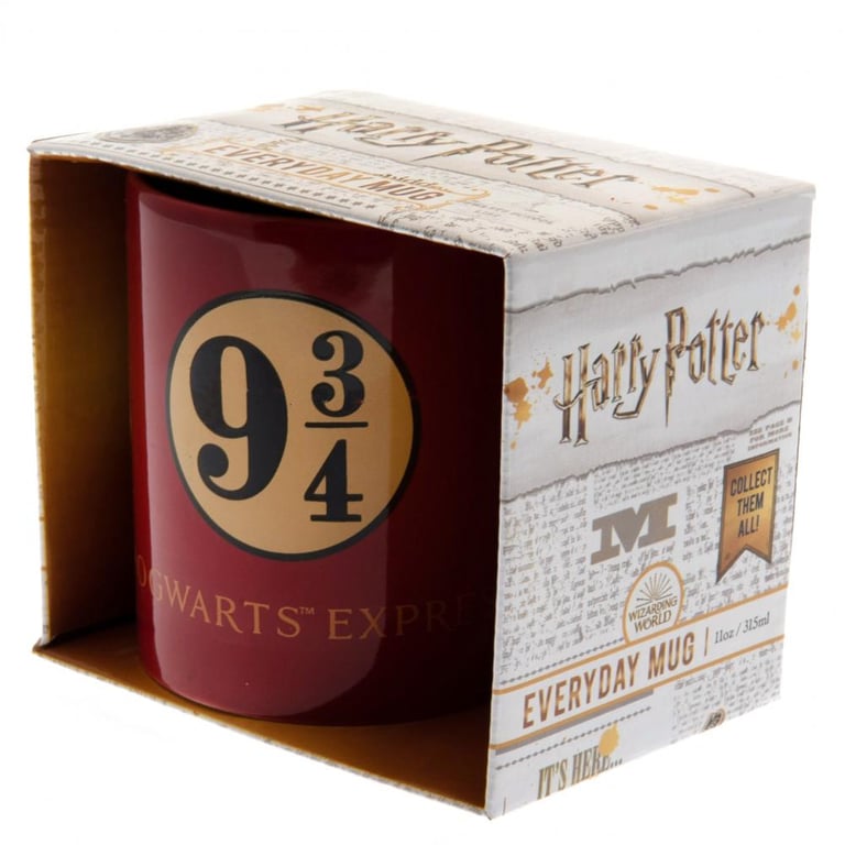 Harry Potter Platform 9 & 3 Quarters Red Handle Ceramic Coffee Mug