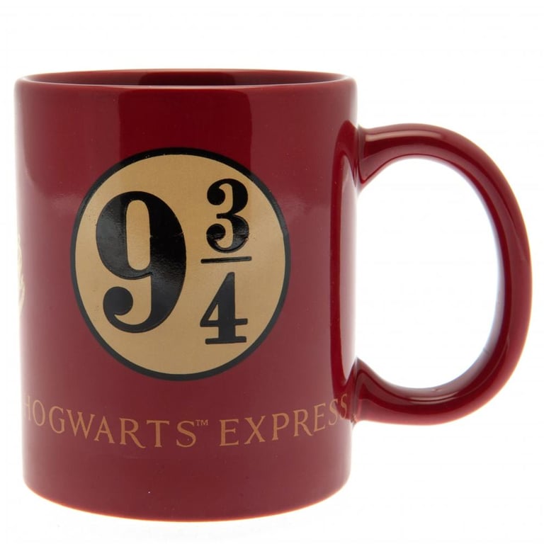 Harry Potter Platform 9 & 3 Quarters Red Handle Ceramic Coffee Mug