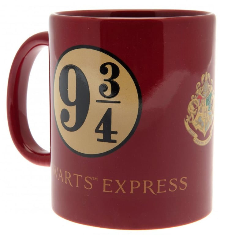 Harry Potter Platform 9 & 3 Quarters Red Handle Ceramic Coffee Mug