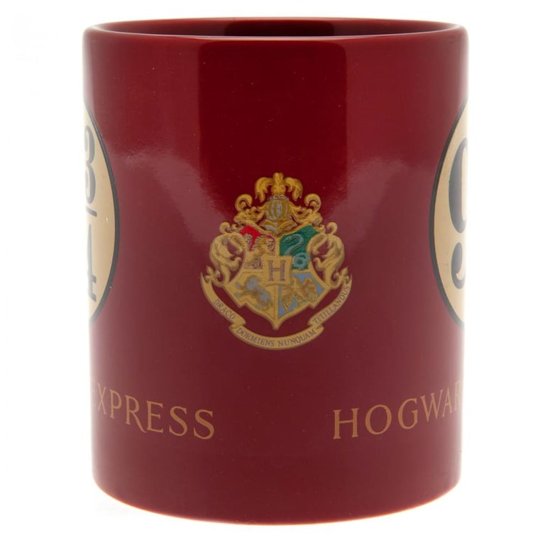 Harry Potter Platform 9 & 3 Quarters Red Handle Ceramic Coffee Mug
