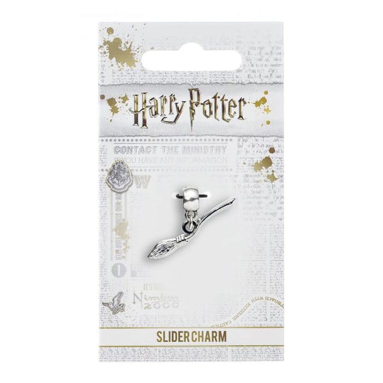 Harry Potter Silver Plated Nimbus 2000 Charm - Magical Accessory for Your Charm Bracelet