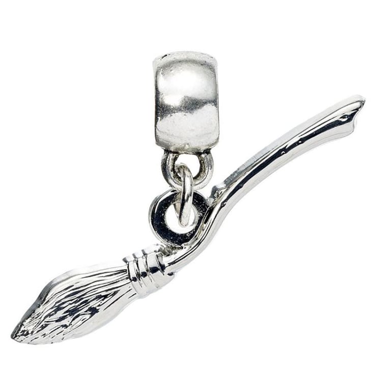 Harry Potter Silver Plated Nimbus 2000 Charm - Magical Accessory for Your Charm Bracelet