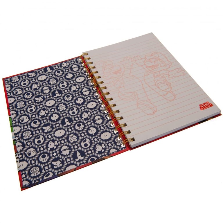 Super Mario Red Background Gaming Notebook