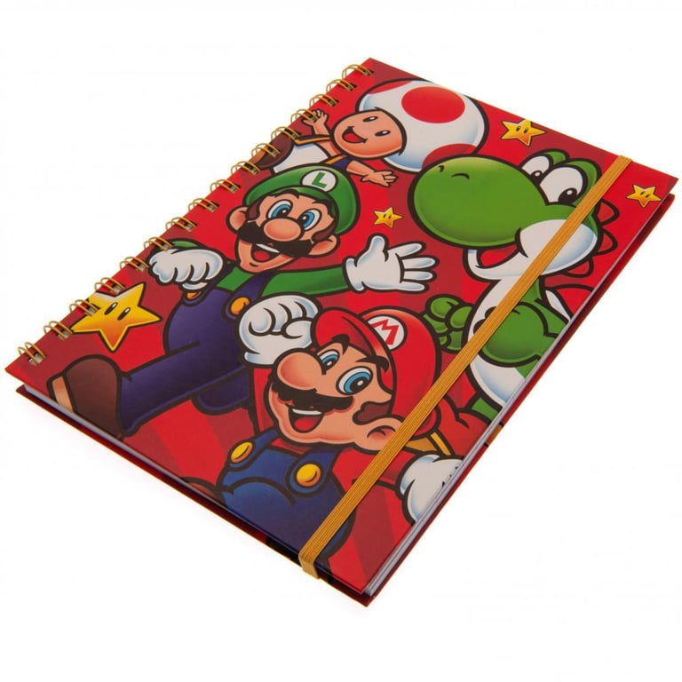 Super Mario Red Background Gaming Notebook