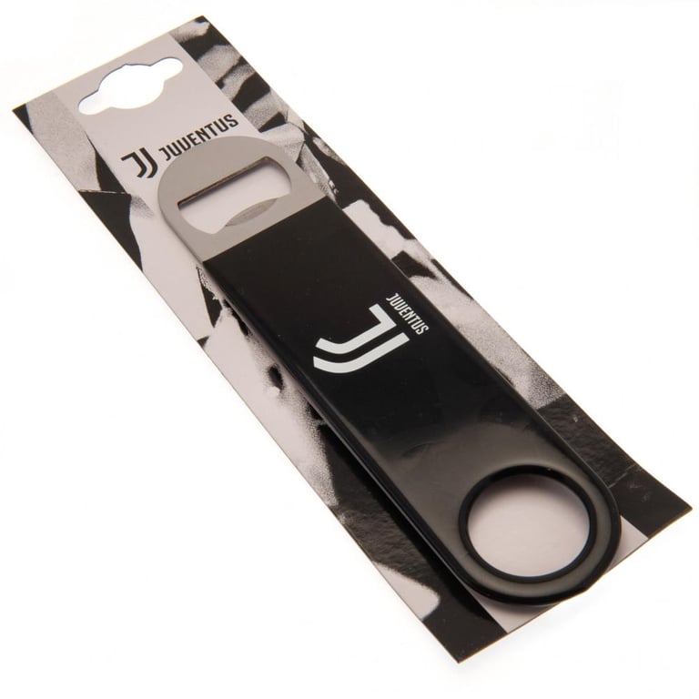 Juventus FC Bar Blade Magnet - Fridge Bottle Opener with Spinner Ring and Carabiner Attachment