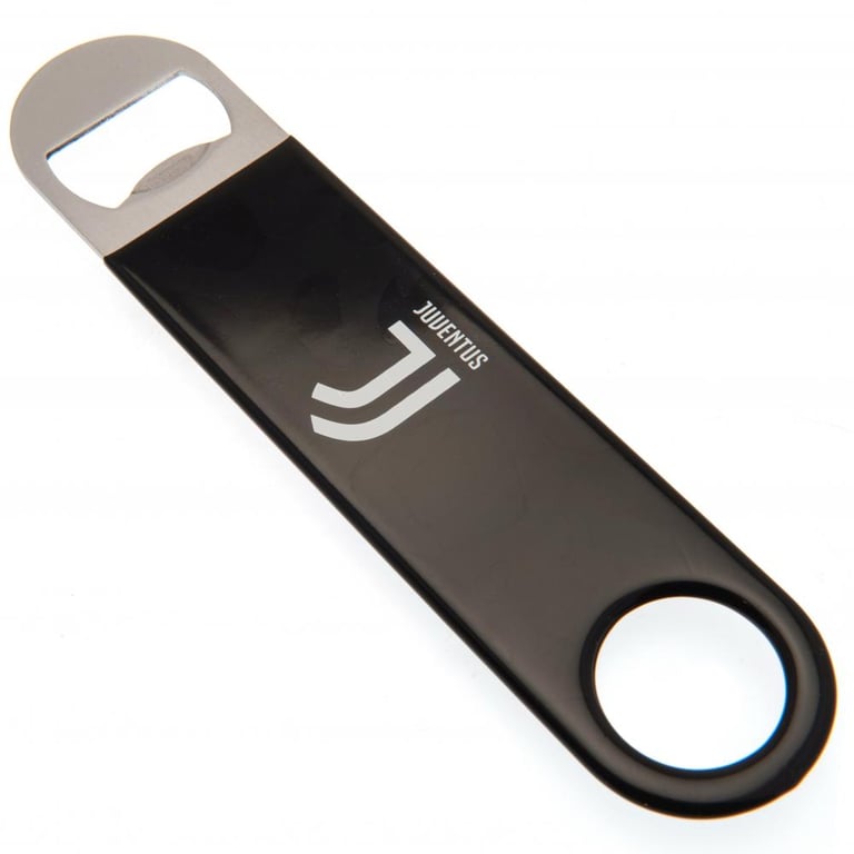 Juventus FC Bar Blade Magnet - Fridge Bottle Opener with Spinner Ring and Carabiner Attachment