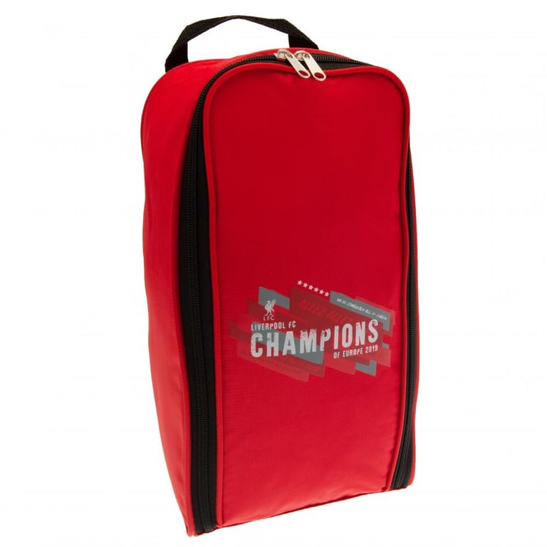 Liverpool FC Champions Of Europe Boot Bag - Red Club Crest Storage Case