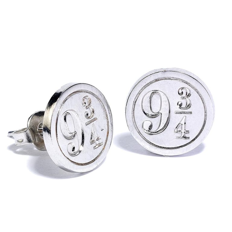Harry Potter Silver Plated Earrings Set - Deathly Hallows, 9 & 3 Quarters, Golden Snitch
