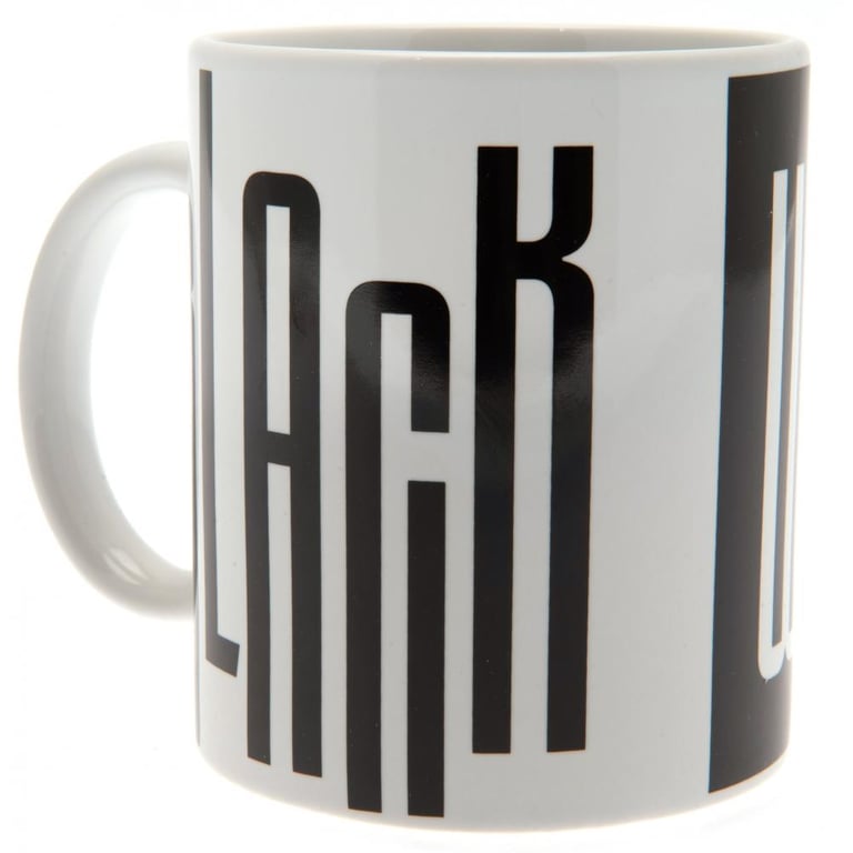 Juventus FC Black & White Crest Ceramic Coffee Mug