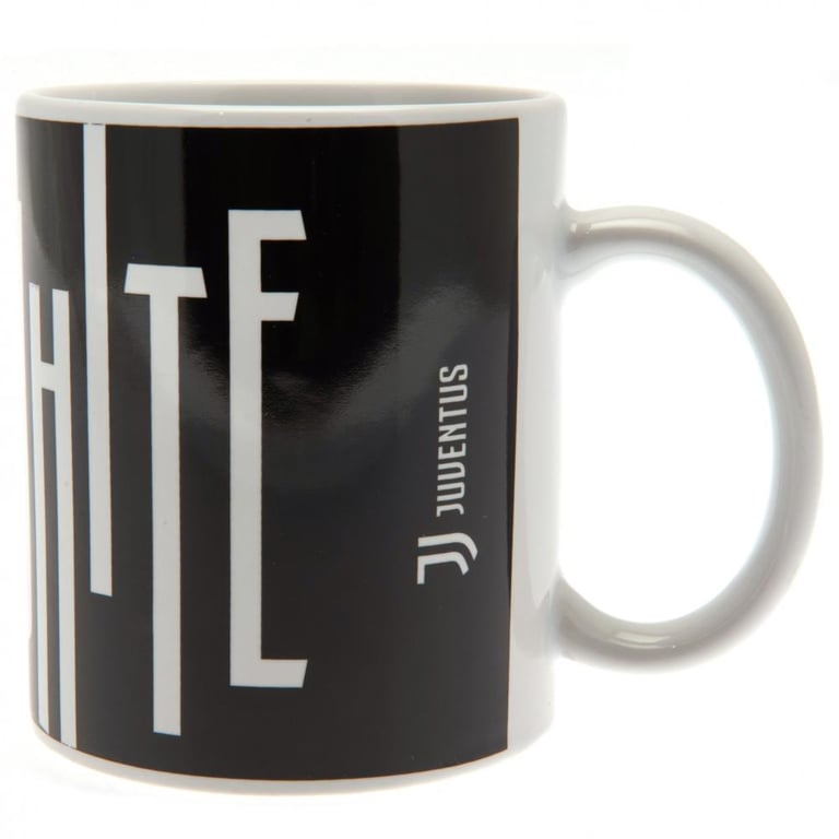 Juventus FC Black & White Crest Ceramic Coffee Mug
