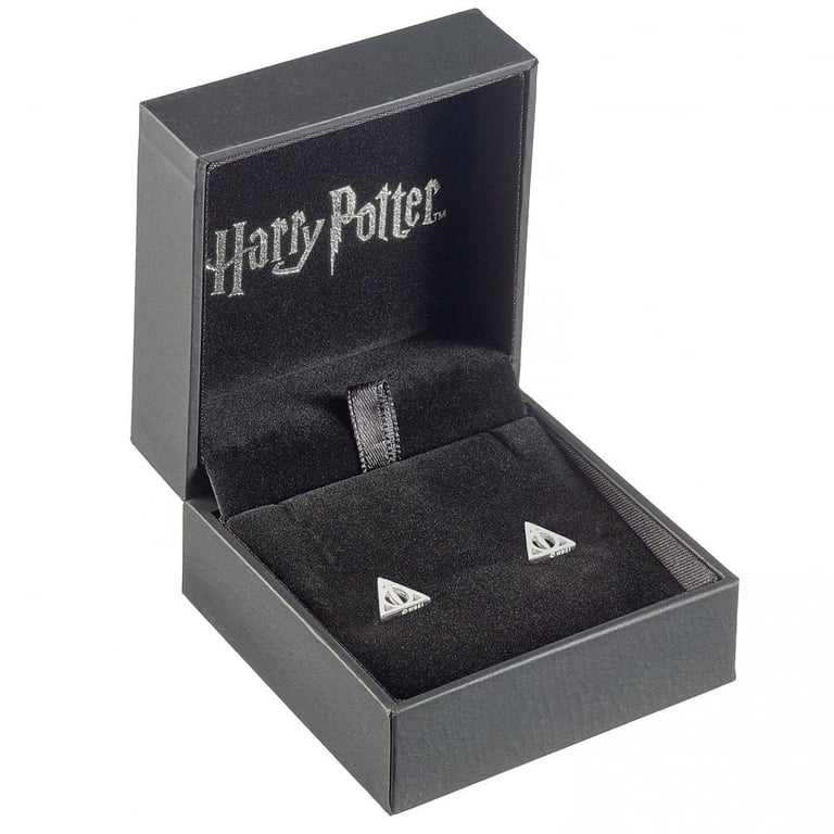 Sterling Silver Deathly Hallows Earrings - Harry Potter Jewelry Accessory