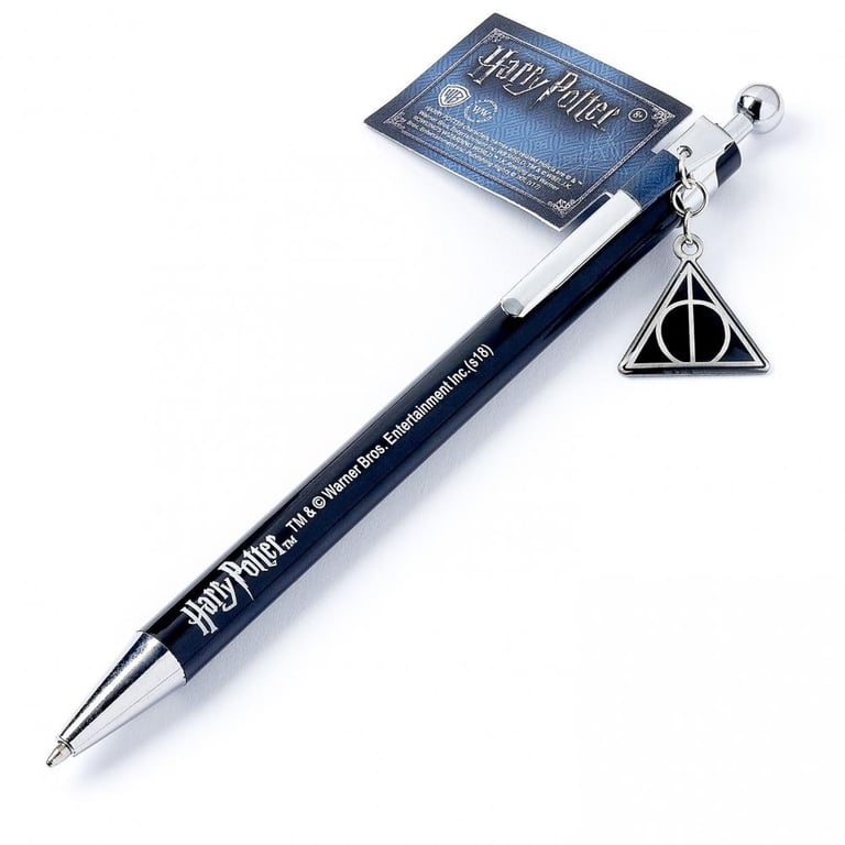 Harry Potter Deathly Hallows Black Click Pen - Elegant Writing Utensil