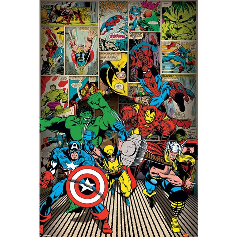 Marvel Comics Poster Heroes 111 - High Resolution Maxi Print on 150gsm Gloss Paper