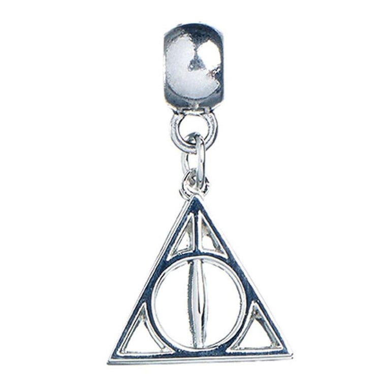 Harry Potter Silver Plated Slider Charm Set - Universal Fit with The Deathly Hallows, Love Potion & Golden Snitch Charms