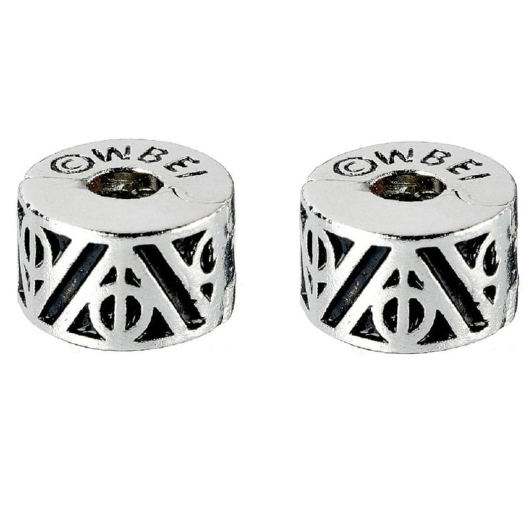 Harry Potter Silver Plated Deathly Hallows Charm Stops for Bracelets