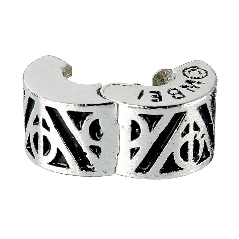 Harry Potter Silver Plated Deathly Hallows Charm Stops for Bracelets