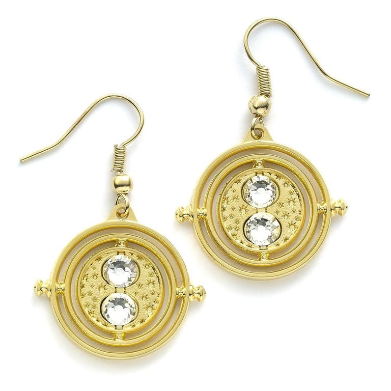 Harry Potter Time Turner Gold Plated Earrings - Hermione s Iconic Design