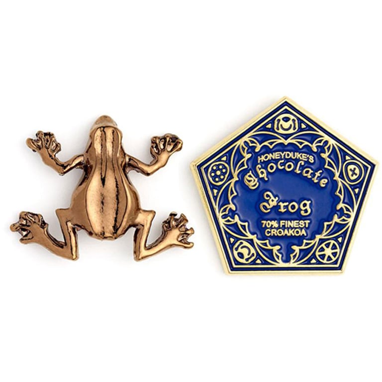 Harry Potter Enamel Pin Badge - Chocolate Frog Design with Butterfly Clasp Fixing
