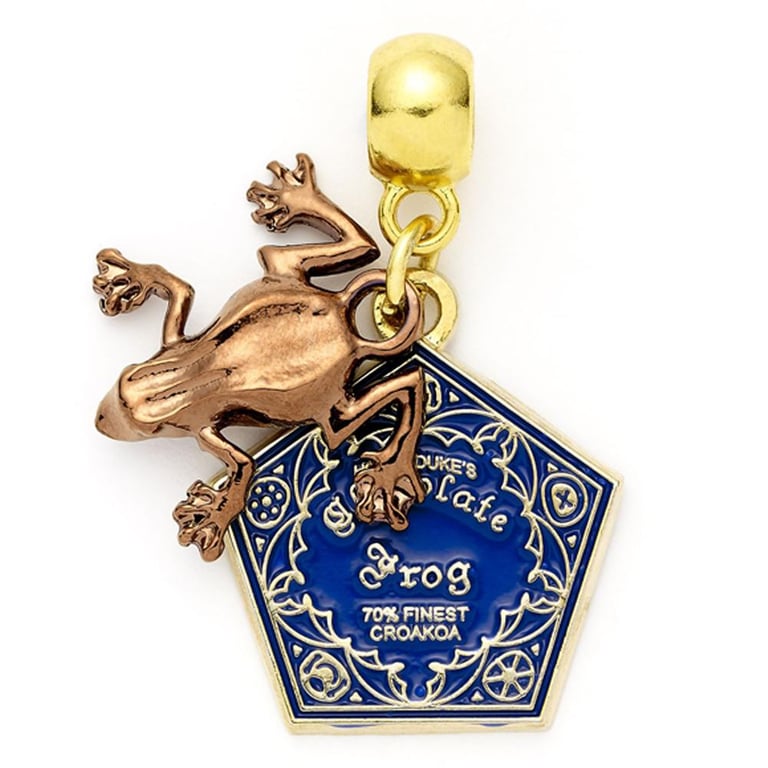 Harry Potter Gold Plated Chocolate Frog Charm - Edible Replica for Charm Bracelets