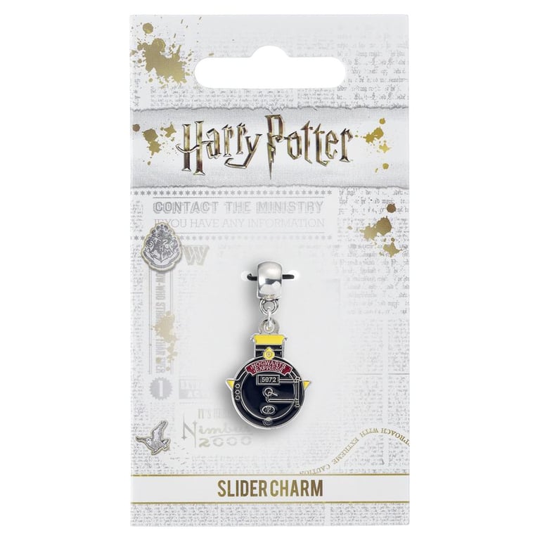 Silver Plated Hogwarts Express Train Charm for Harry Potter Enthusiasts