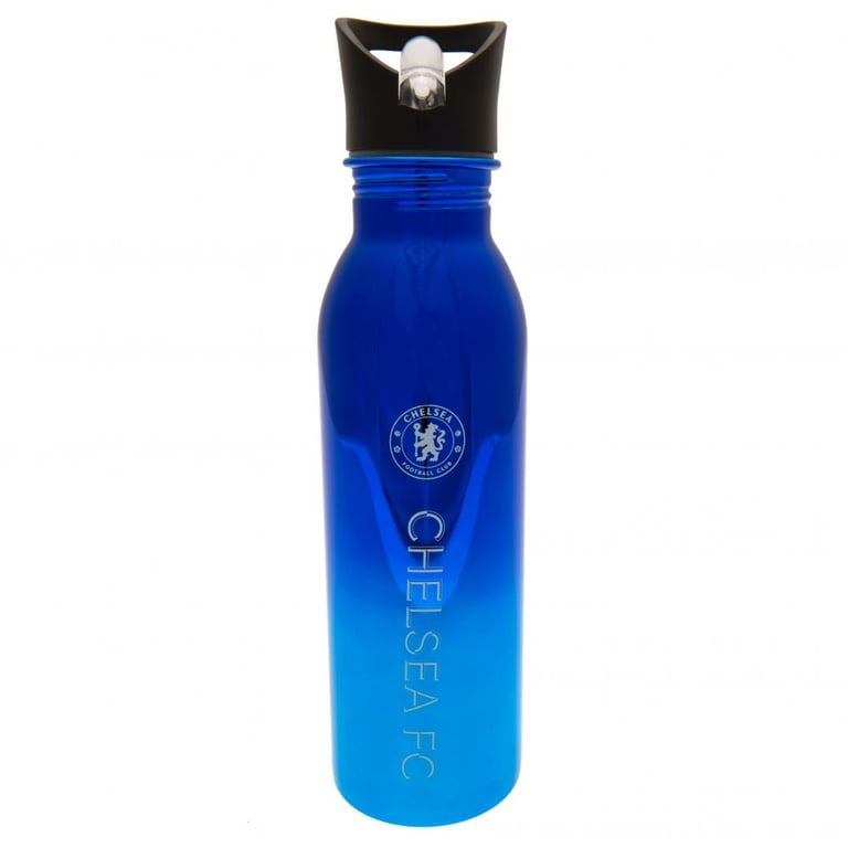 Chelsea FC Stainless Steel UV Metallic Finish Camping Water Bottle