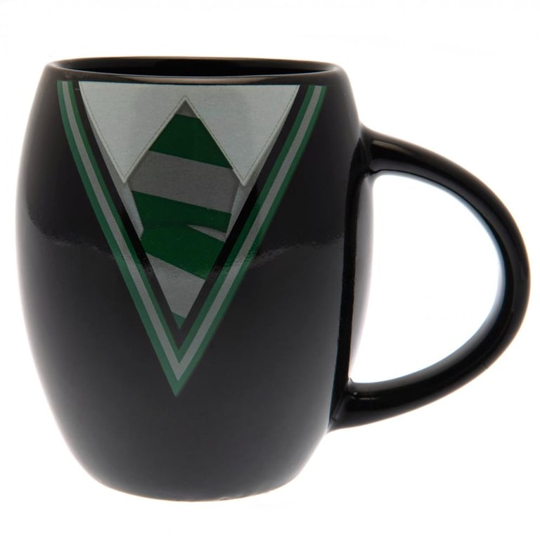 Harry Potter Slytherin Crest Ceramic Oval Shaped Black Mug