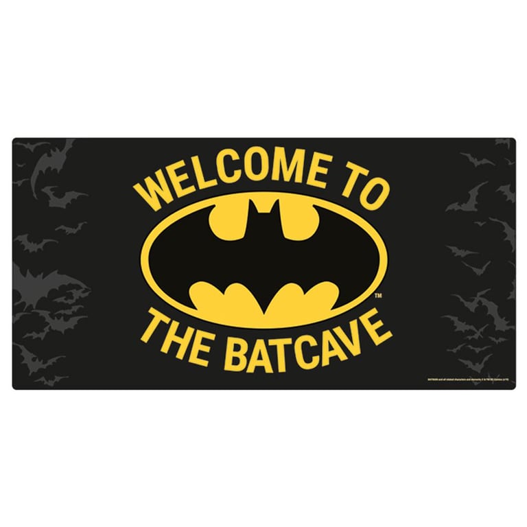 Batman Metal Wall Sign - Welcome to the Batcave Glossy Metal Decoration
