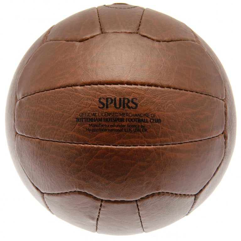 Tottenham Hotspur FC Faux Leather Heritage Football - 18 Panel Retro Style Ball