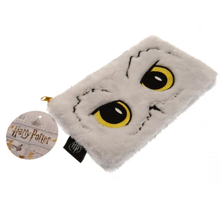 Harry Potter Hedwig Owl Soft Plush Pencil Case - Stationery Storage Organizer