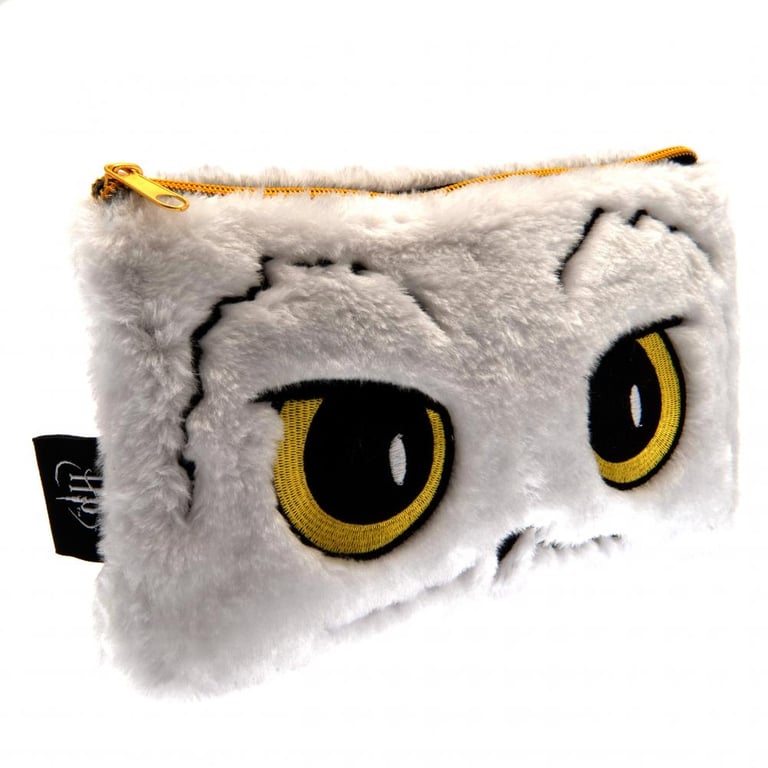 Harry Potter Hedwig Owl Soft Plush Pencil Case - Stationery Storage Organizer