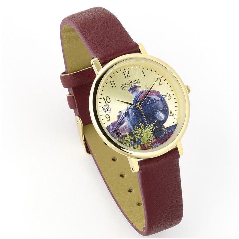 Harry Potter Hogwarts Express Gold Plated Ladies Analogue Watch