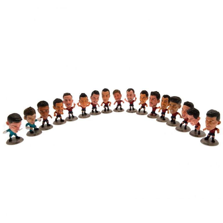 Spain SoccerStarz 17 Player Team Pack - Limited Edition Collectible Figures in 2020 Home Kit