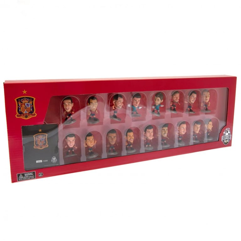Spain SoccerStarz 17 Player Team Pack - Limited Edition Collectible Figures in 2020 Home Kit