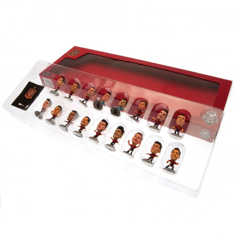 Spain SoccerStarz 17 Player Team Pack - Limited Edition Collectible Figures in 2020 Home Kit
