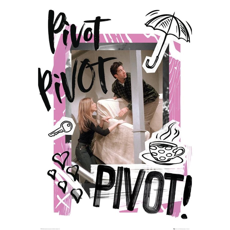 Friends Iconic Scene Maxi Poster - High Resolution Art Print on Glossy Paper