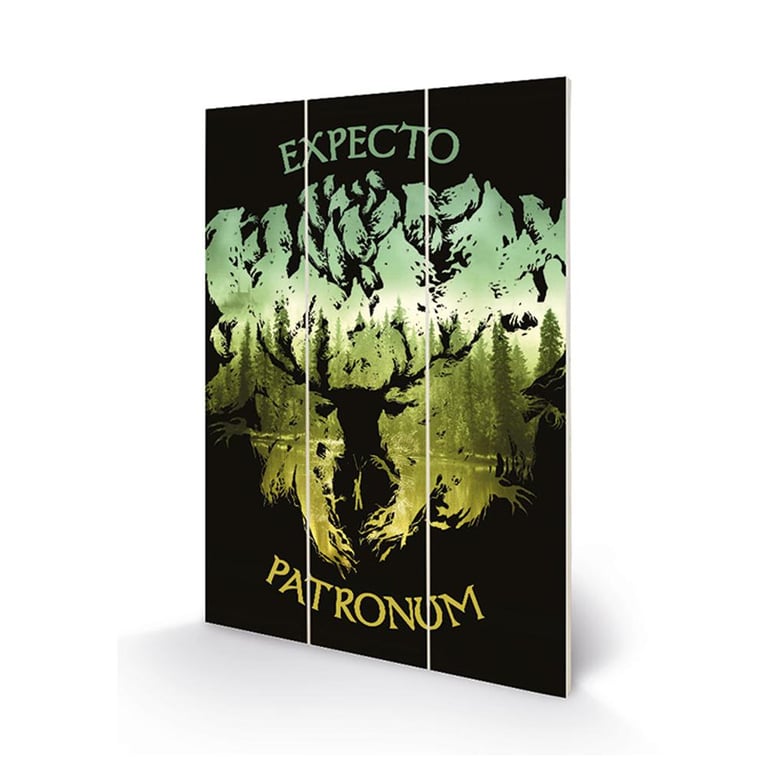 Harry Potter Expecto Patronum High Resolution Wood Print - Home Decor Wizard Artwork