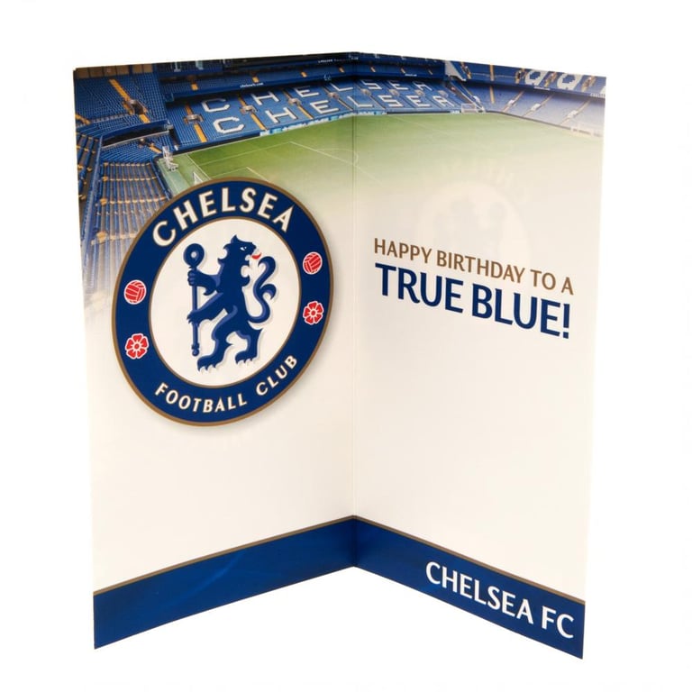 Chelsea FC Personalised Birthday Card - True Blue Fan Gift