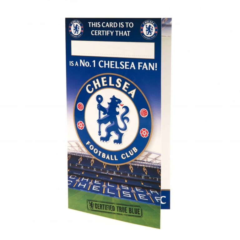 Chelsea FC Personalised Birthday Card - True Blue Fan Gift