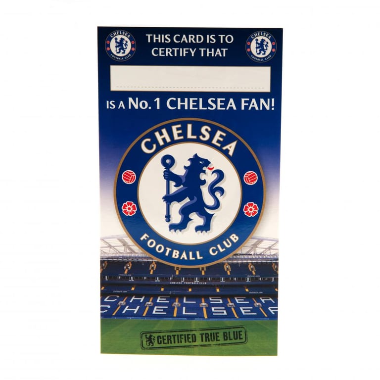 Chelsea FC Personalised Birthday Card - True Blue Fan Gift