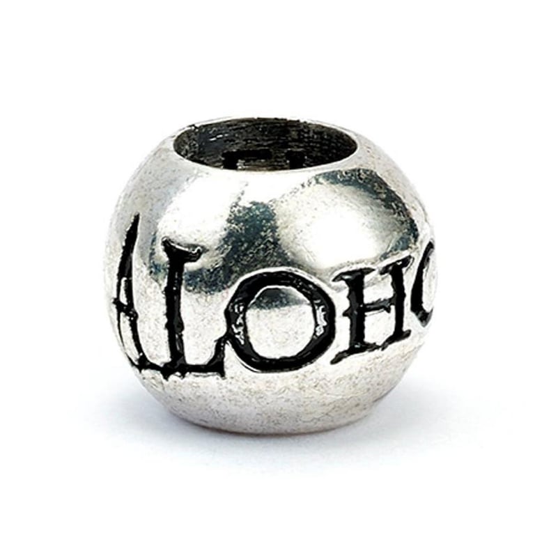 Harry Potter Silver Plated Spell Bead Charm Set - Includes Expelliarmus, Stupefy, Alohomora & Obliviate Charms
