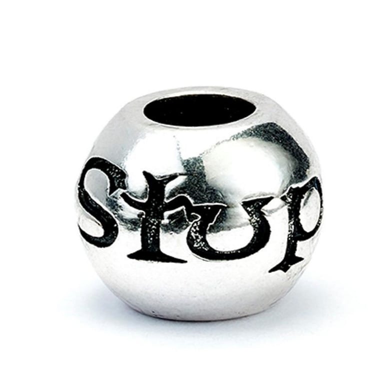 Harry Potter Silver Plated Spell Bead Charm Set - Includes Expelliarmus, Stupefy, Alohomora & Obliviate Charms