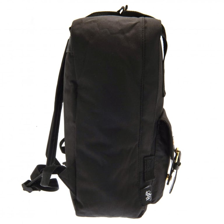 Harry Potter Hogwarts Crest Premium Black Backpack with Magnetic Buckle and Laptop Pocket
