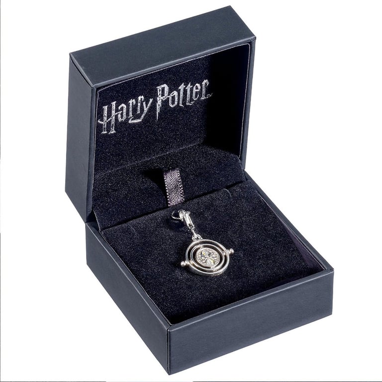 Harry Potter Sterling Silver Crystal Time Turner Slider Charm